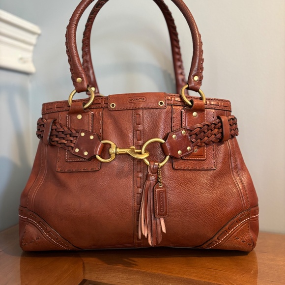 Vintage Coach Hamptons Satchel, Limited Edition in Whiskey Brown Style 9290 - Picture 17 of 17